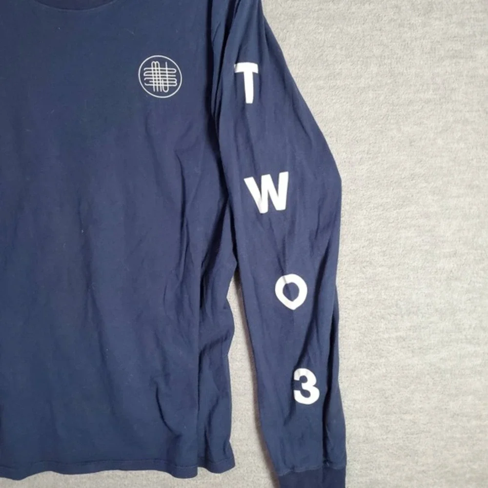 Air Jordan Flight Men Shirt M Blue Logo Jumpman Retro 12‎ CNXN Long Sleeve Tee